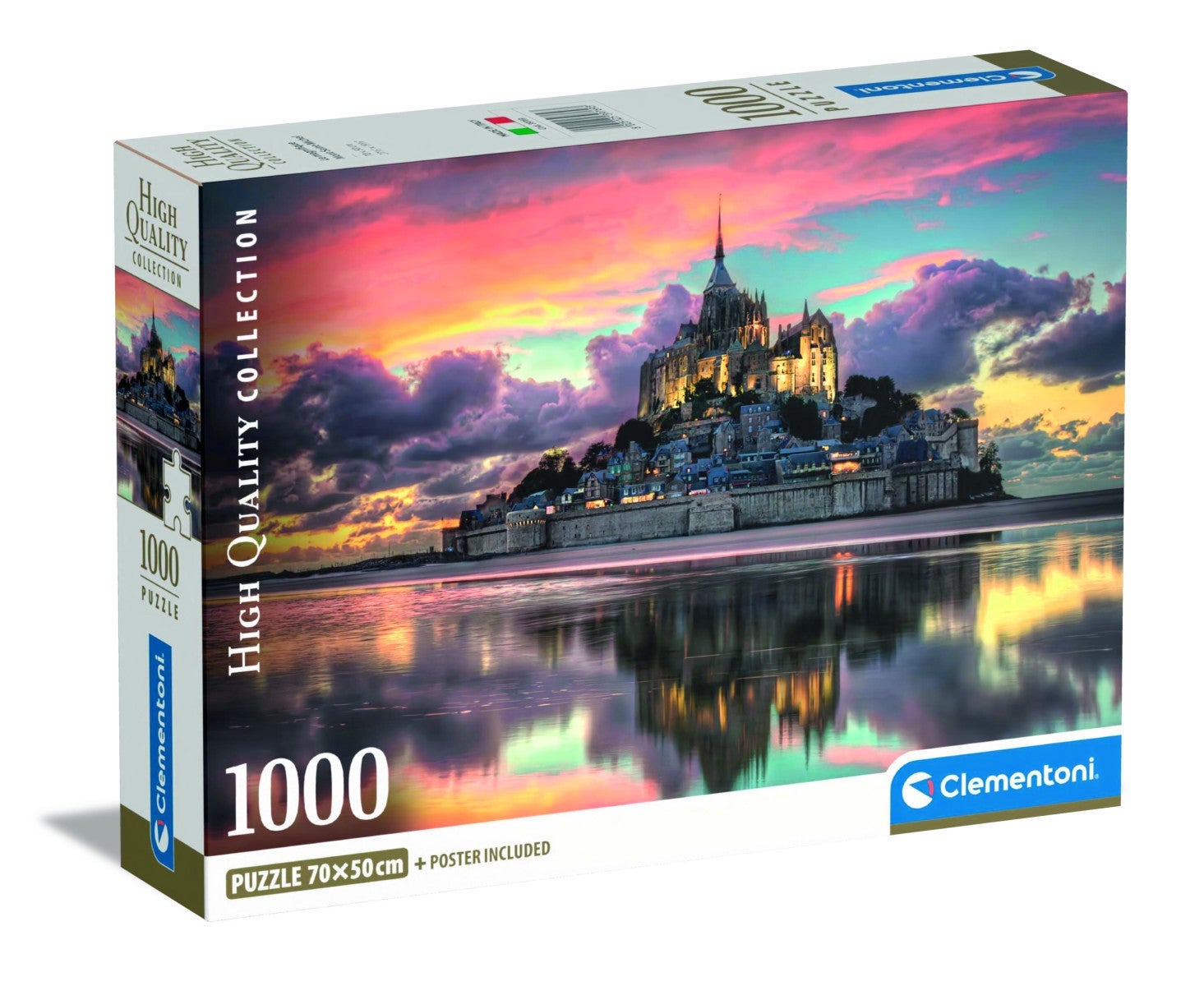 Puslespill 1000 HQC Mont Saint-Michel Clementoni