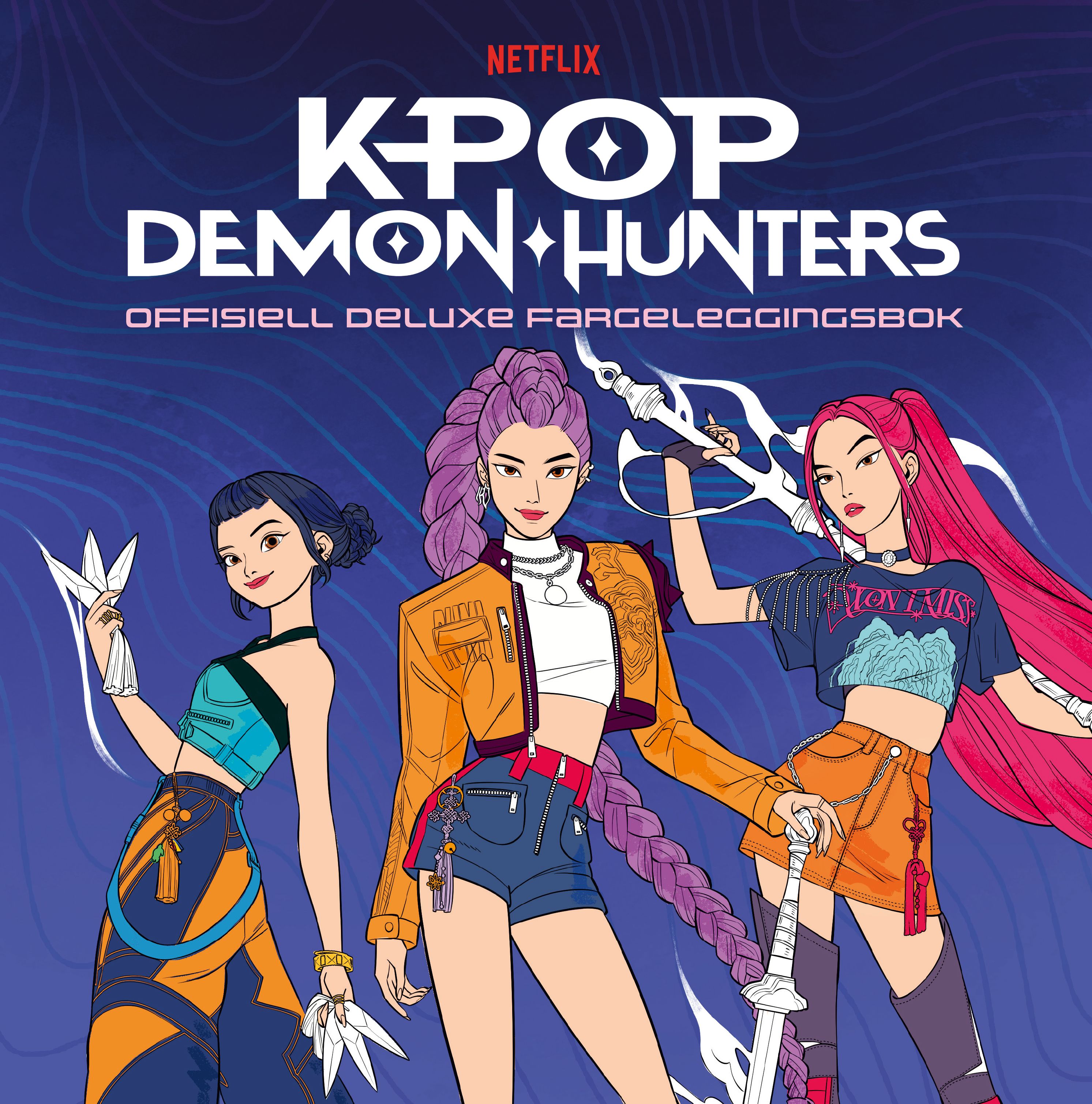 K-Pop demon hunters - offisiell deluxe fargeleggingsbok