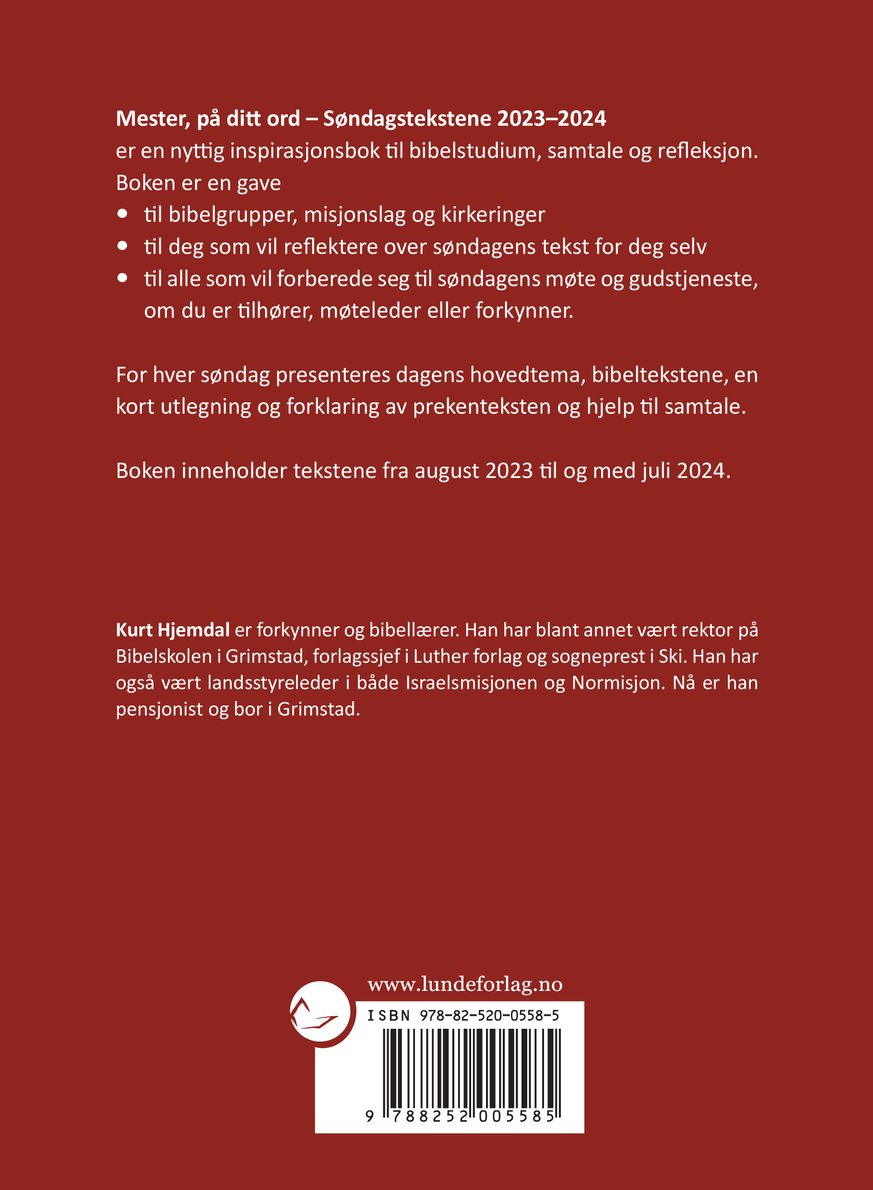 Mester, på ditt ord