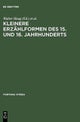 Kleinere Erzahlformen Des 15. Und 16. Jahrhunderts