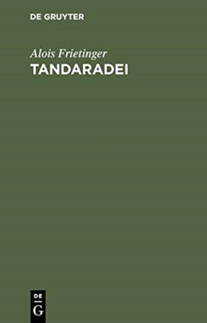 Tandaradei - Ein Vers- Und Geschichtenbuch