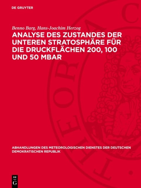 Analyse Des Zustandes Der Unteren Stratosphare Fur Die Druckflachen 200, 100 Und 50 Mbar