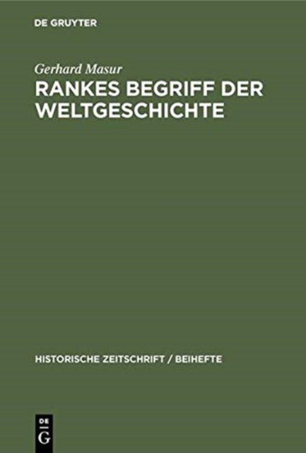 Rankes Begriff Der Weltgeschichte