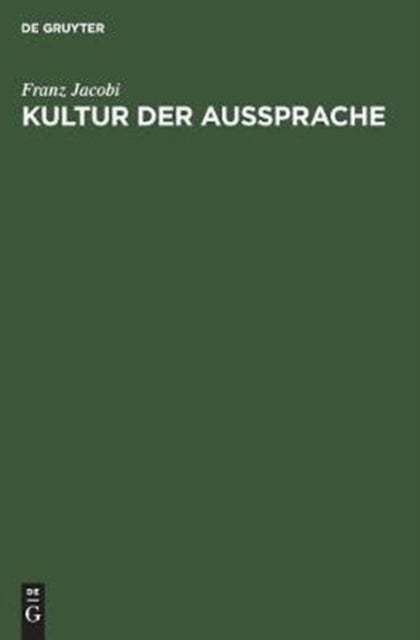 Kultur Der Aussprache