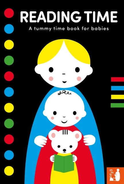 Reading Time - A high-contrast fold-out tummy time book with first words for babies