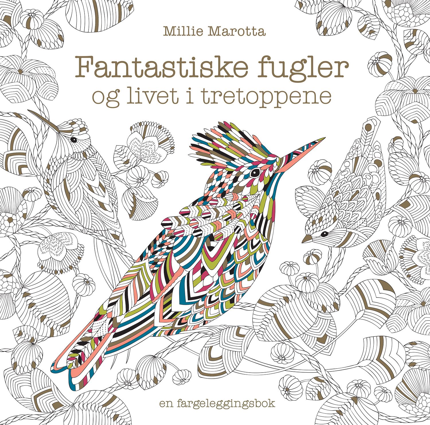 Fantastiske fugler og livet i tretoppene. En fargeleggingsbok - en fargeleggingsbok