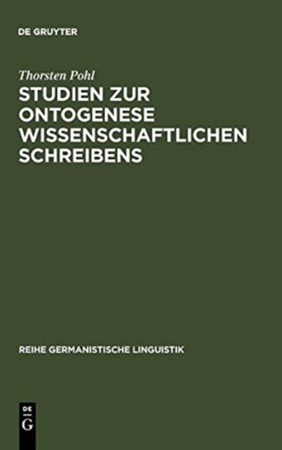 Studien Zur Ontogenese Wissenschaftlichen Schreibens