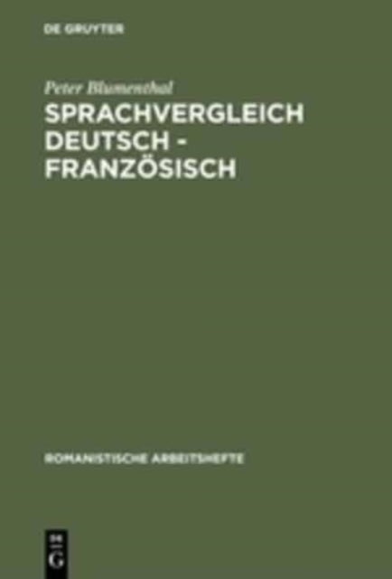 Sprachvergleich Deutsch - Franzosisch