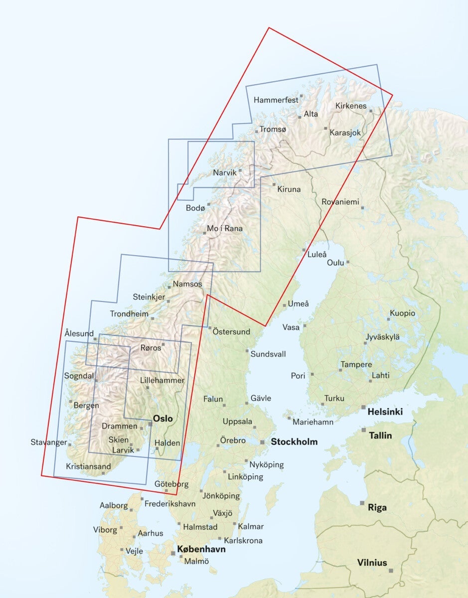 Bil- og turistkart Norge