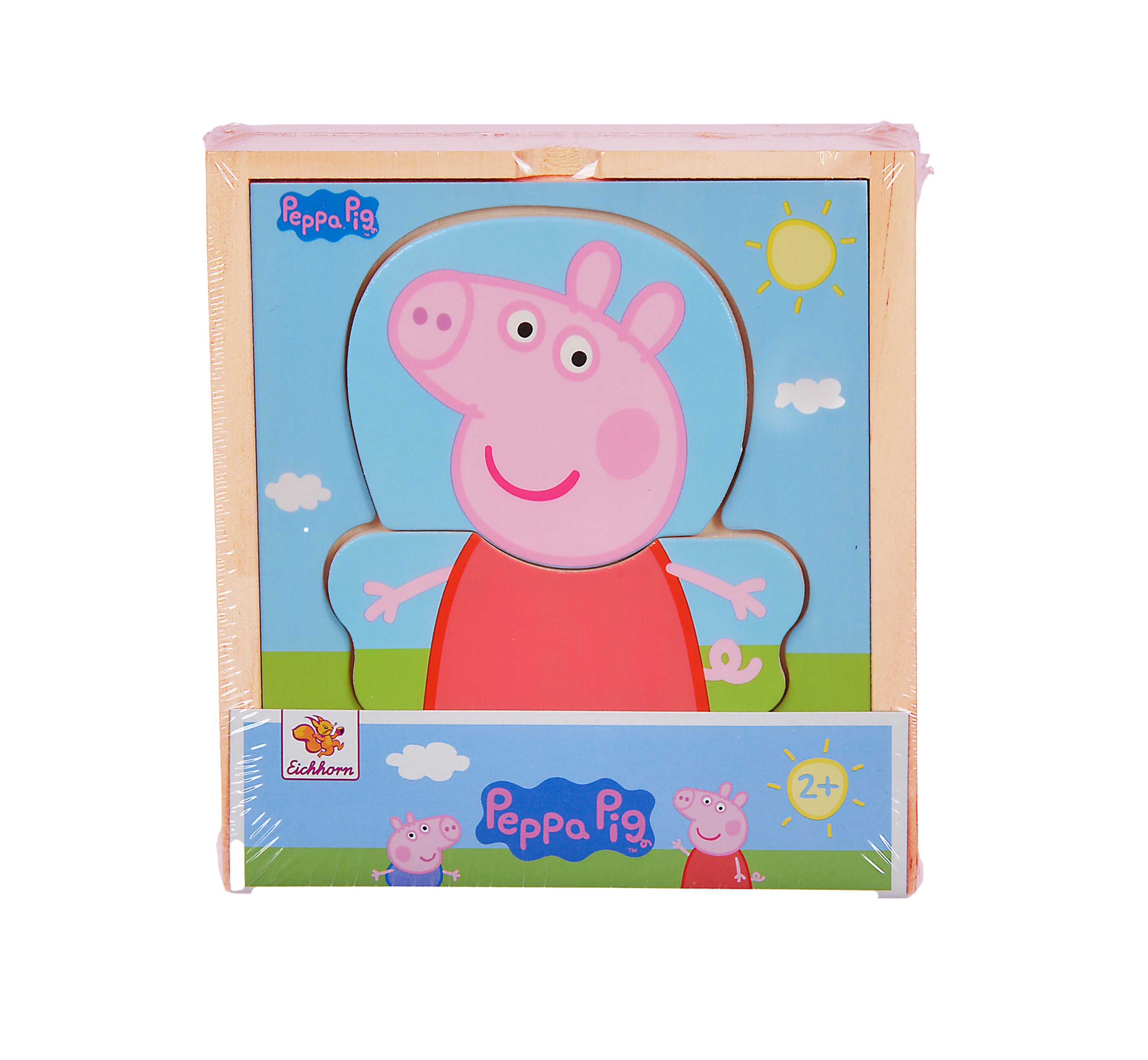 Peppa Gris Klespuslespill i tre 14 deler
