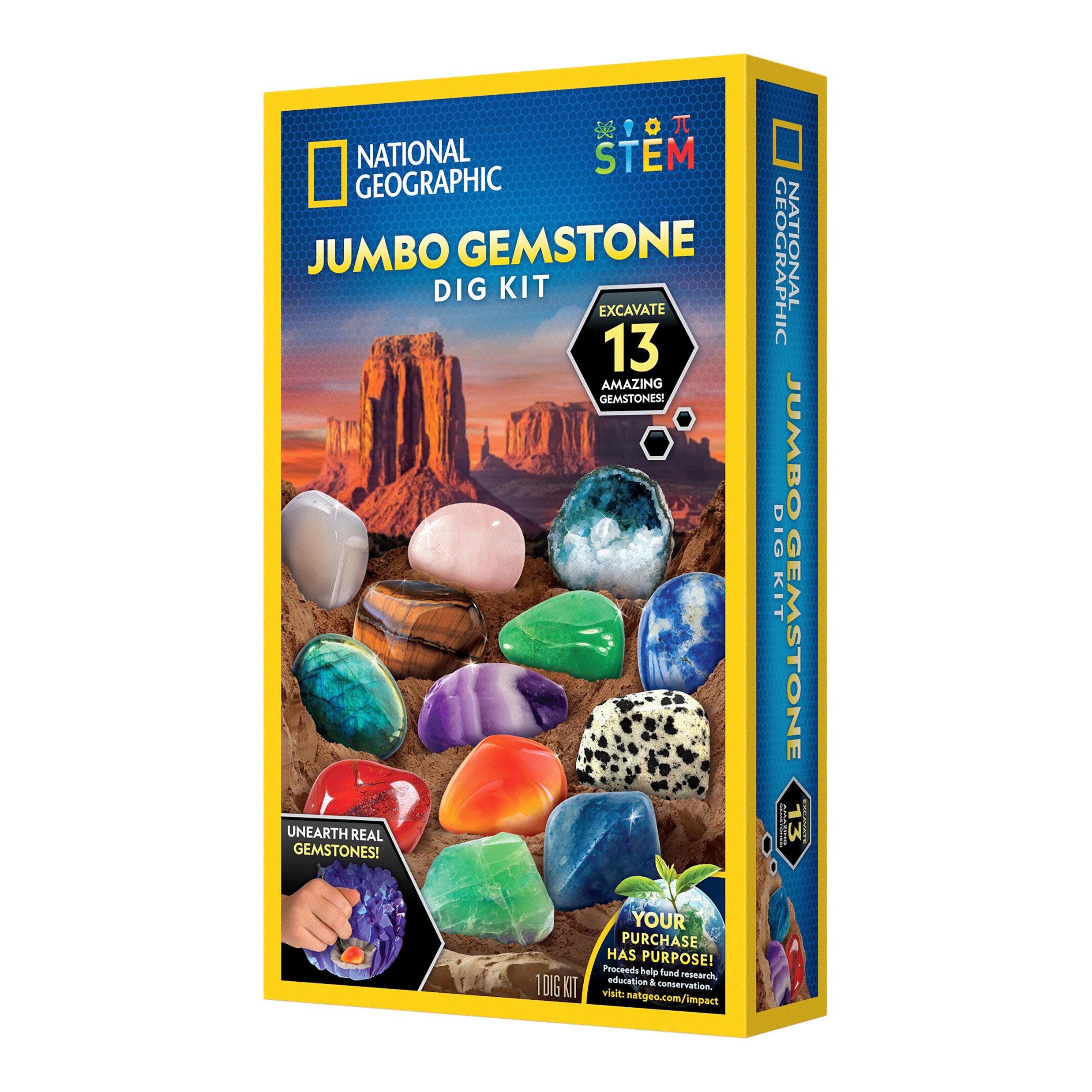 Nat Geograph Jumbo Gemstone Dig Kit