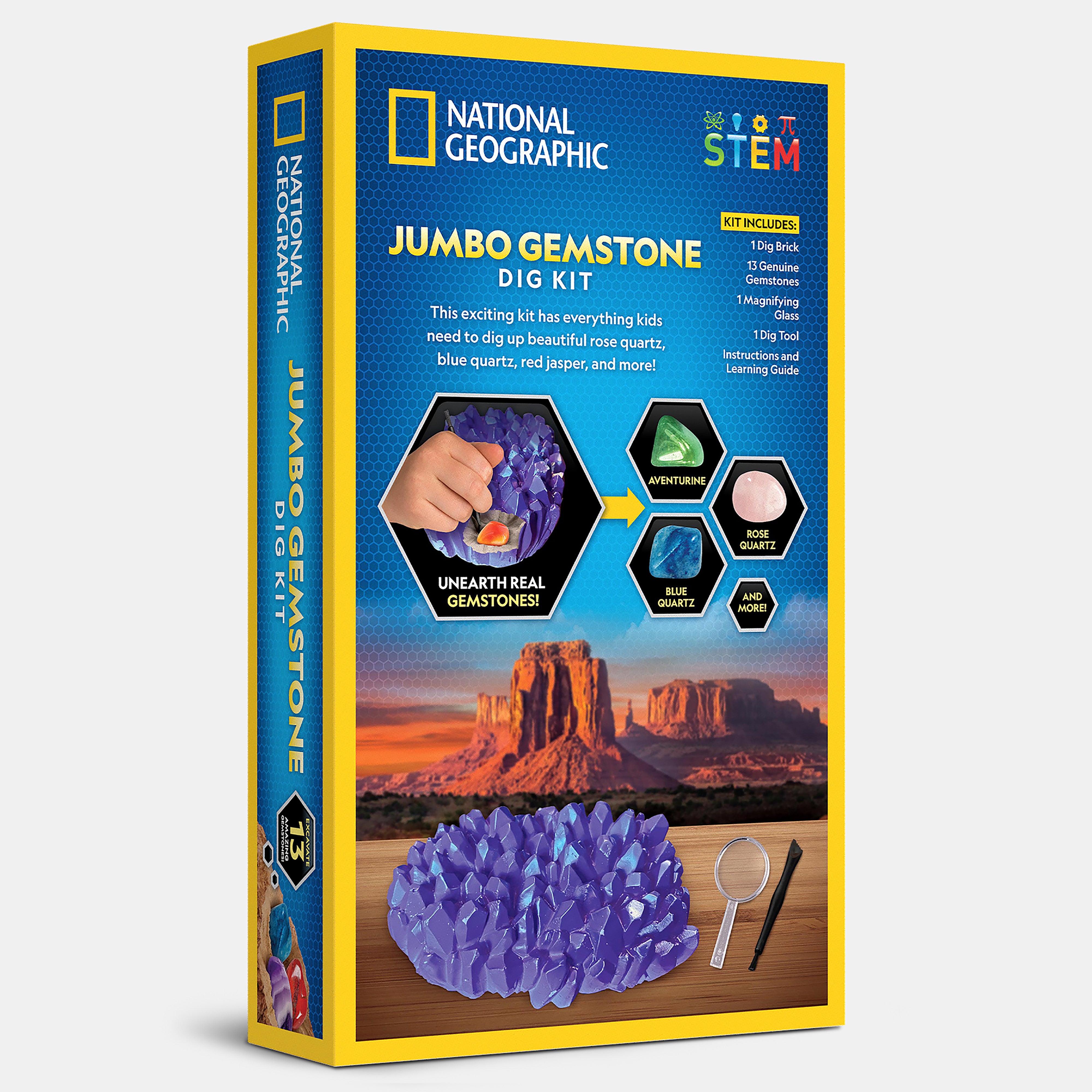 Nat Geograph Jumbo Gemstone Dig Kit