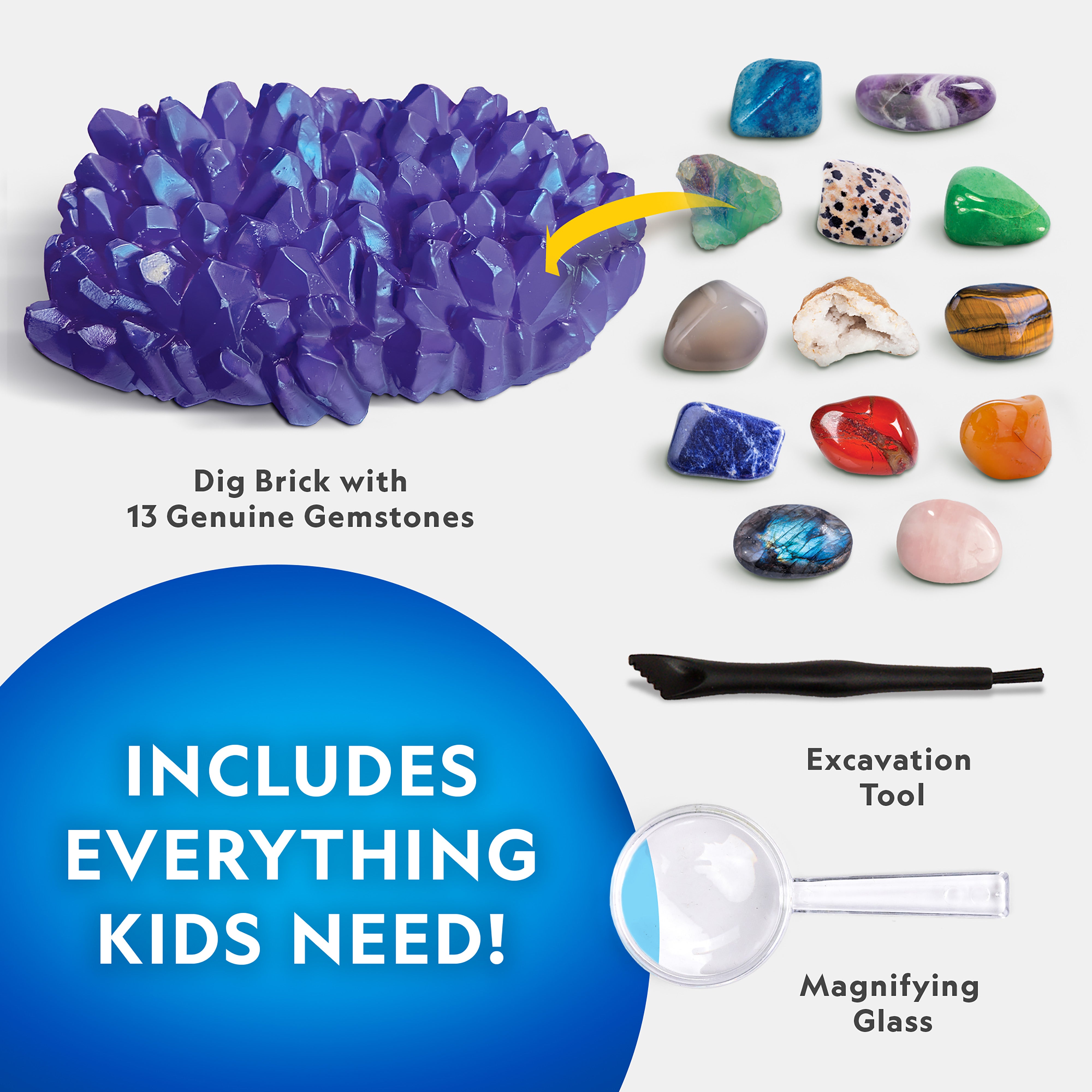 Nat Geograph Jumbo Gemstone Dig Kit