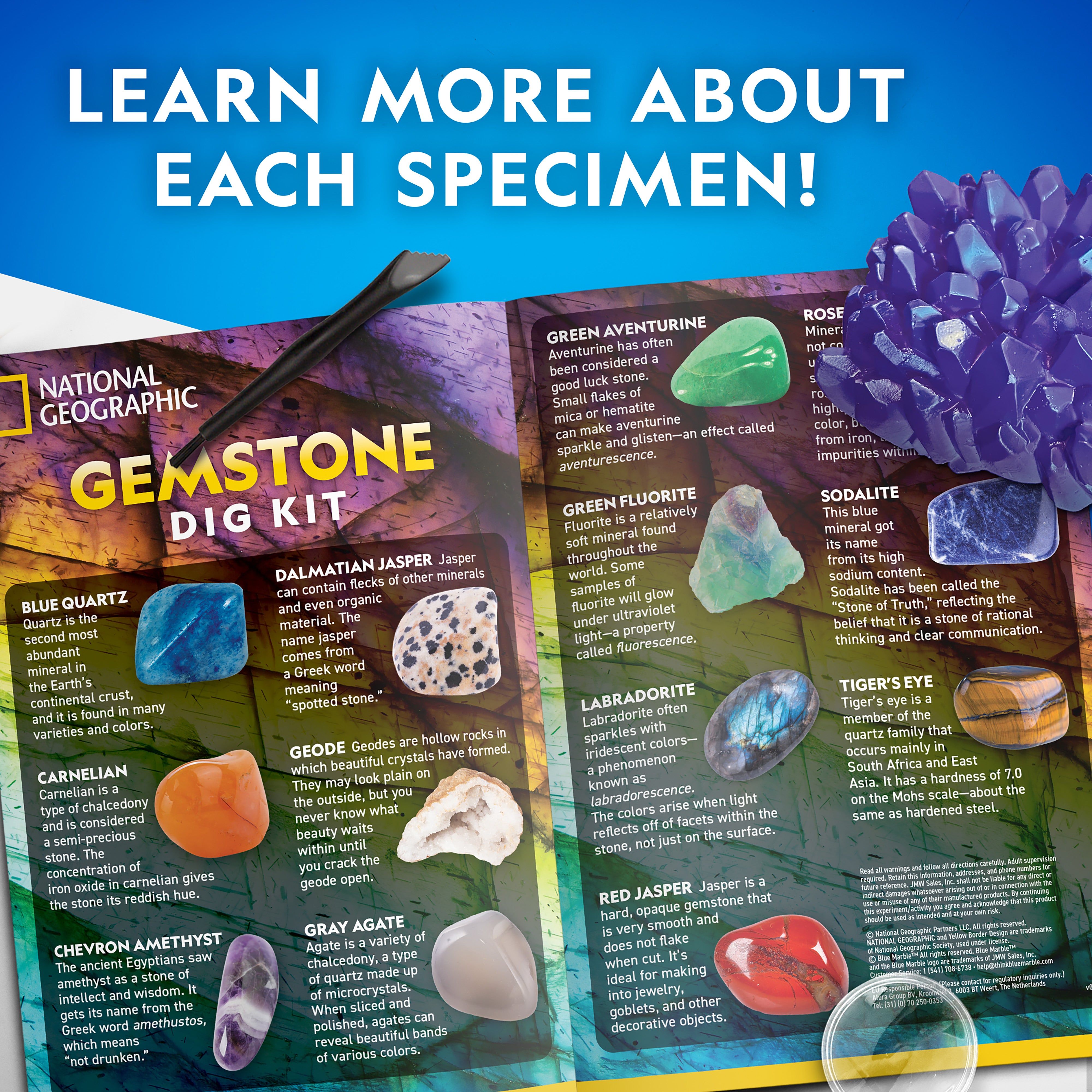 Nat Geograph Jumbo Gemstone Dig Kit