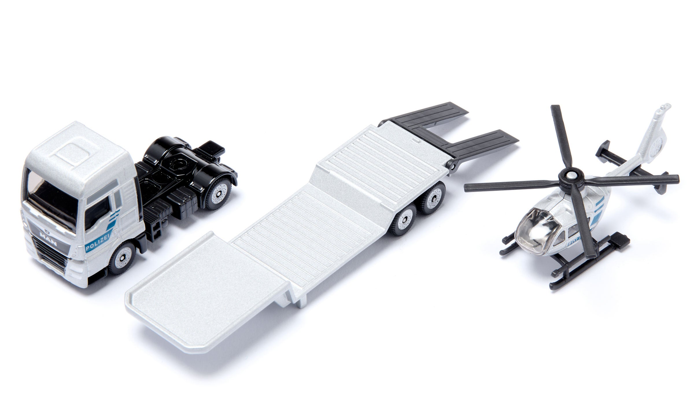 Siku 1:87 Man Truck Police Heli