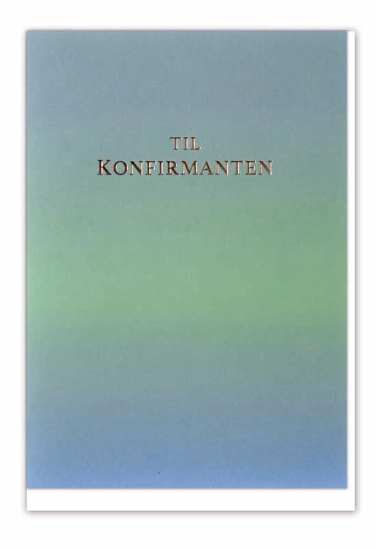 Kort til konfirmanten ombre