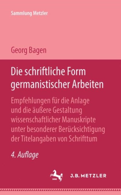 Die schriftliche Form germanistischer Arbeiten
