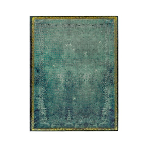 Pacific Blue (Old Leather Collection) Ultra Lined Softcover Flexi Journal (Elastic Band Closure)