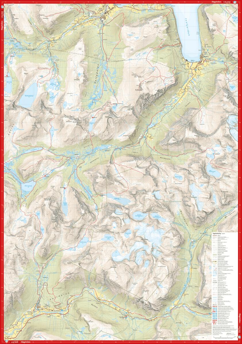 Høyfjellskart Romsdalen: Trolltindan & Høgstolen