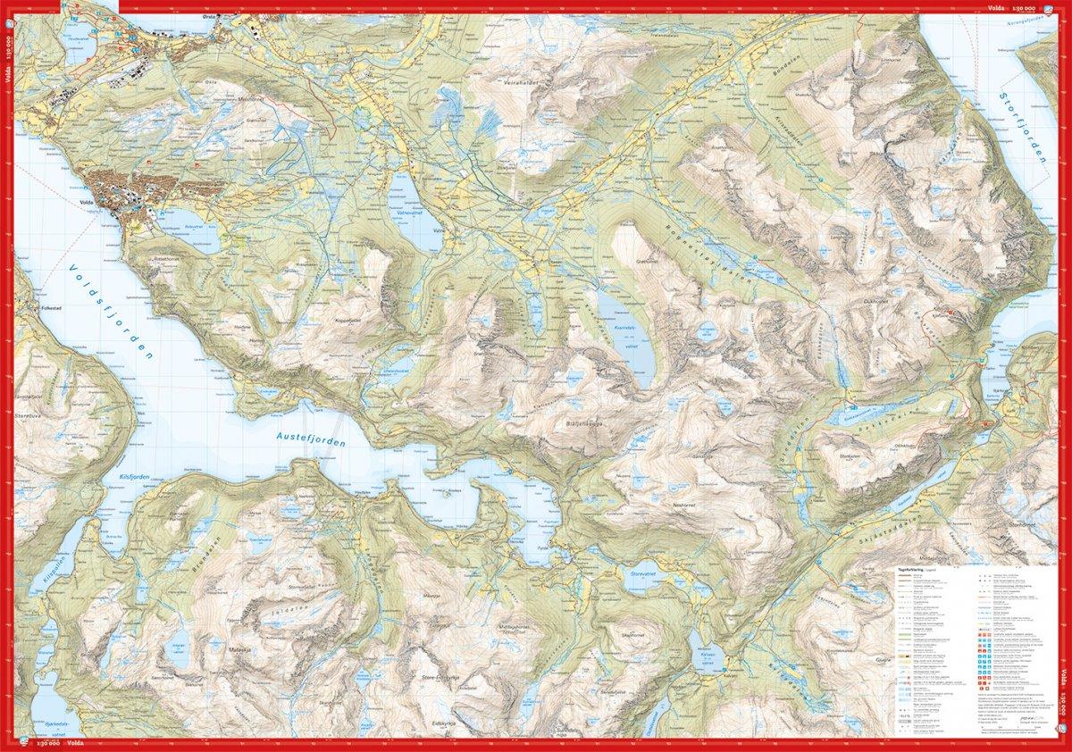 Høyfjellskart Sunnmøre: Ørsta & Volda