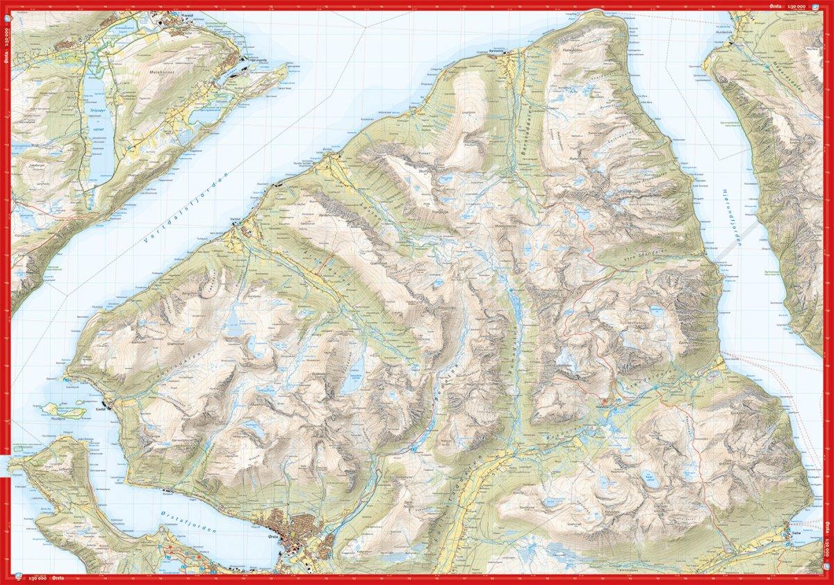 Høyfjellskart Sunnmøre: Ørsta & Volda