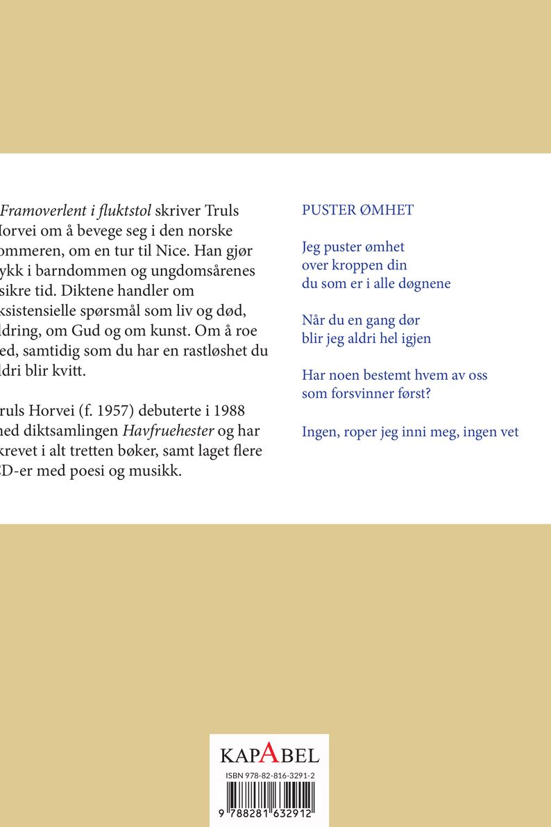 Framoverlent i fluktstol