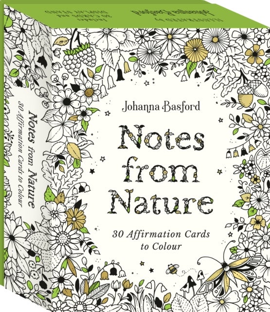 Johanna Basford's Notes from Nature - 30 Affirmation Cards to Colour