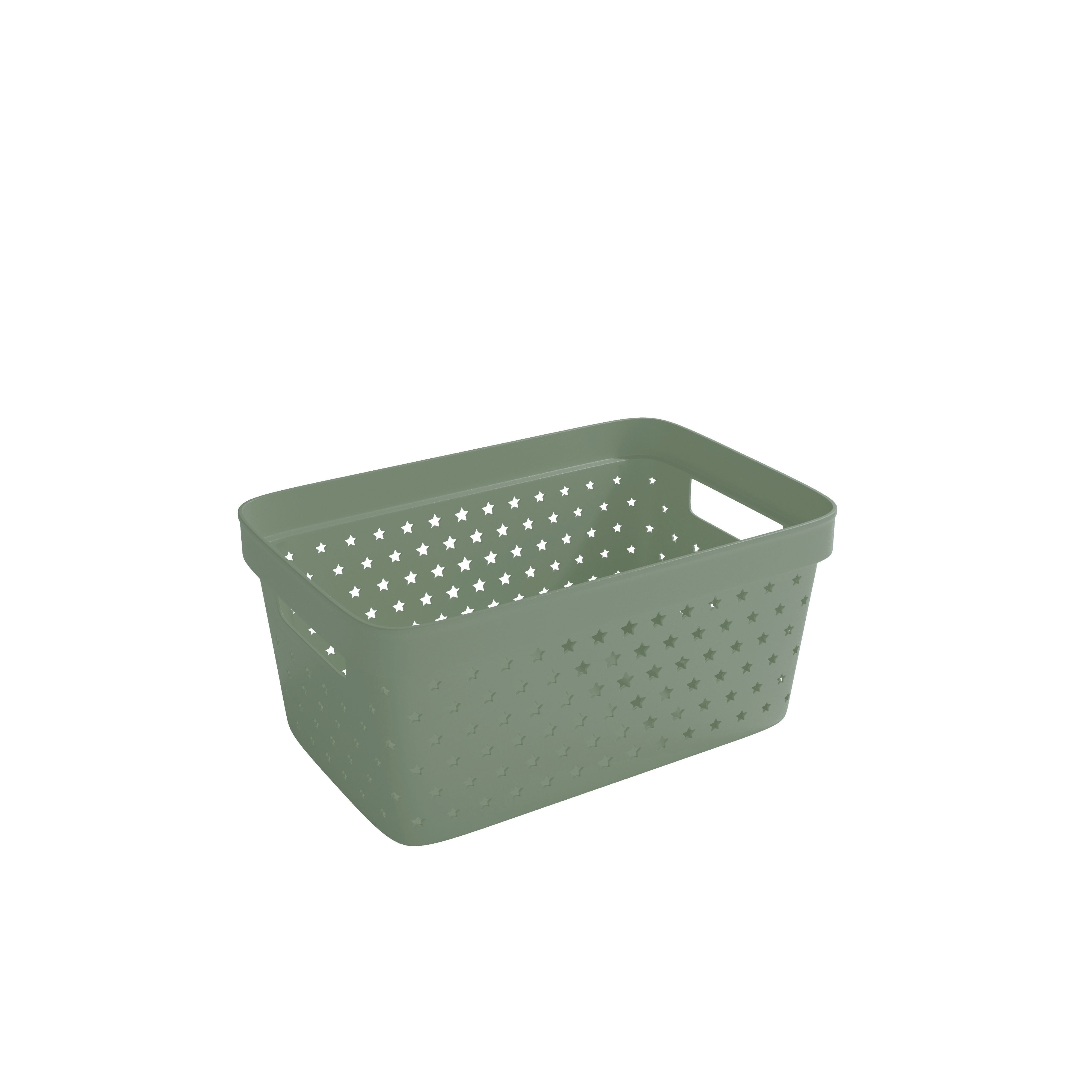 Oppbevaringskurv Star 4,5L khaki grønn