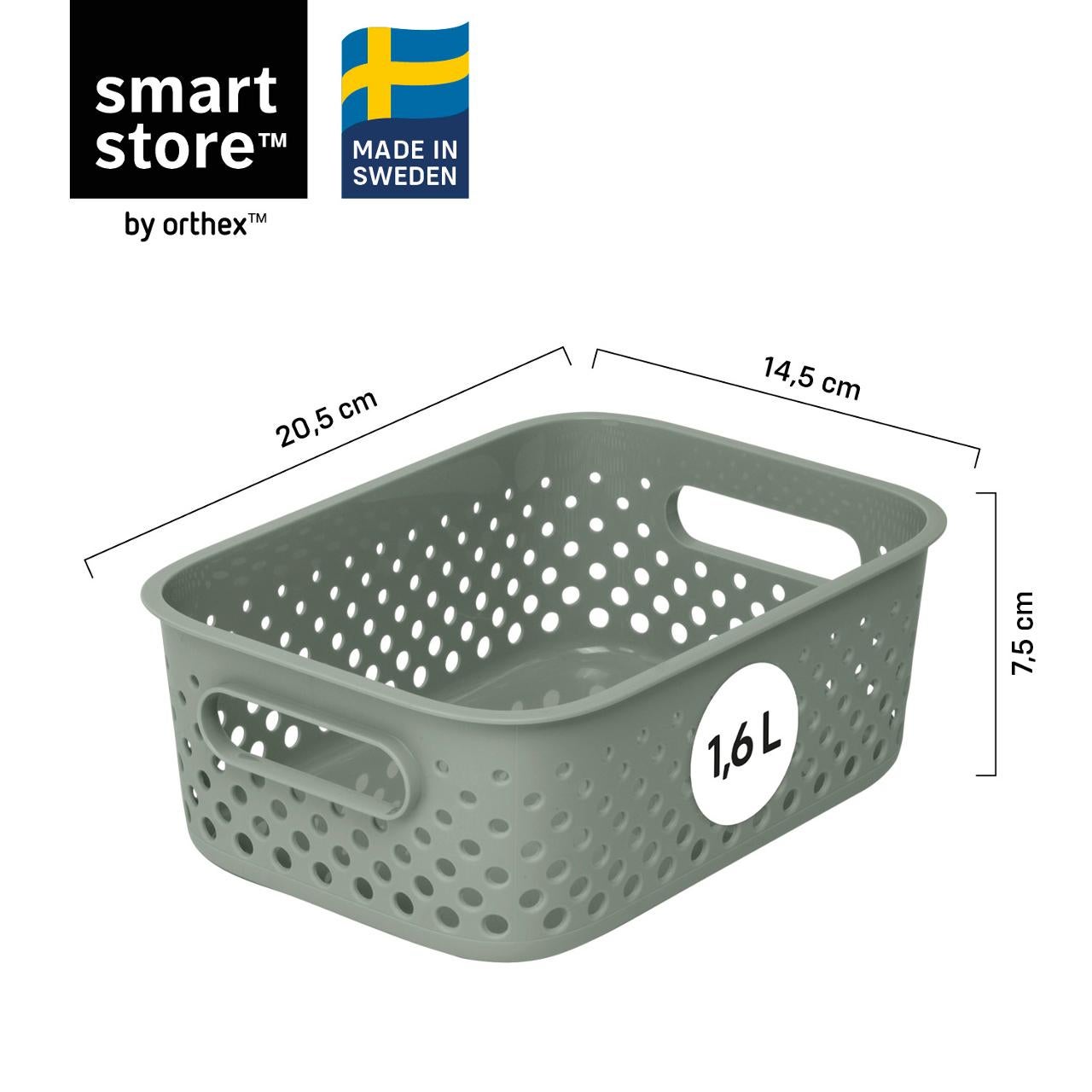 Oppbevaringskurv Smartstore Essence S grønn