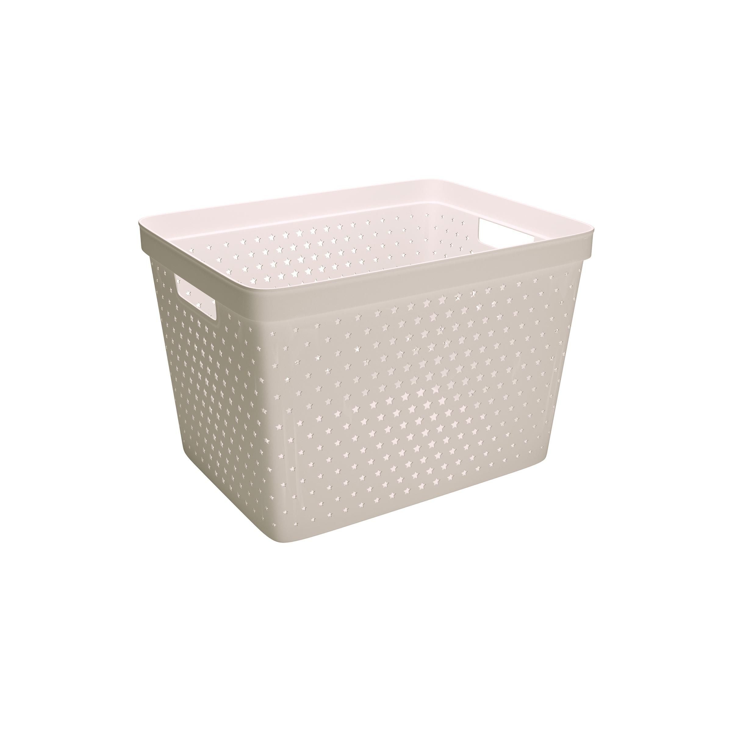 Oppbevaringskurv Star 19L beige