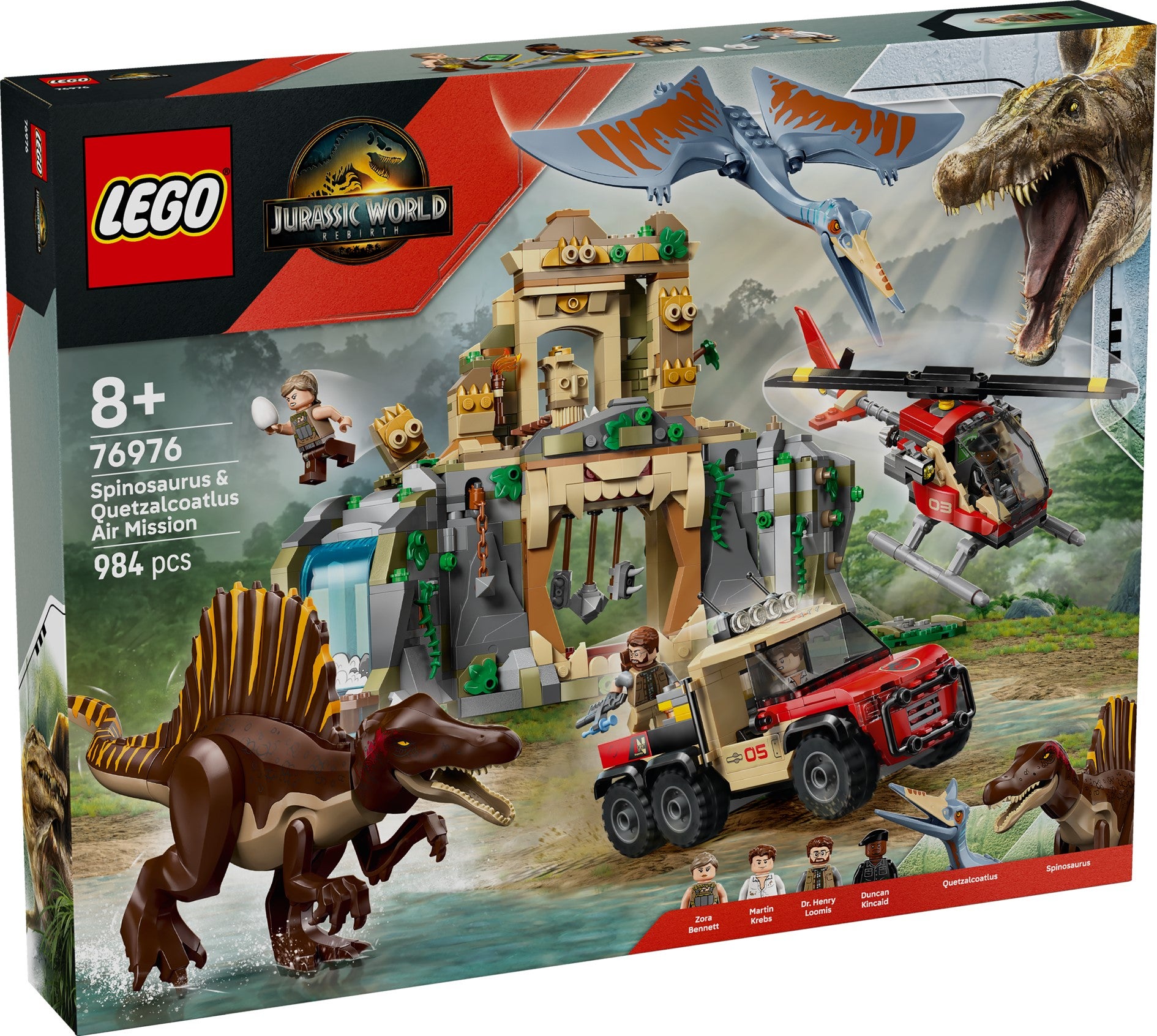 Lego Helikopteroppdrag m/spinosaurus & quetz 76976