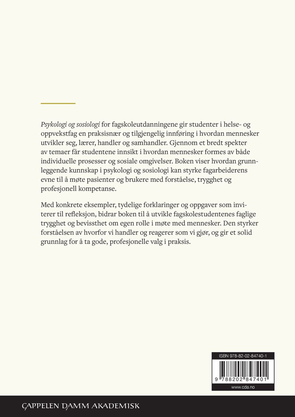 Psykologi og sosiologi