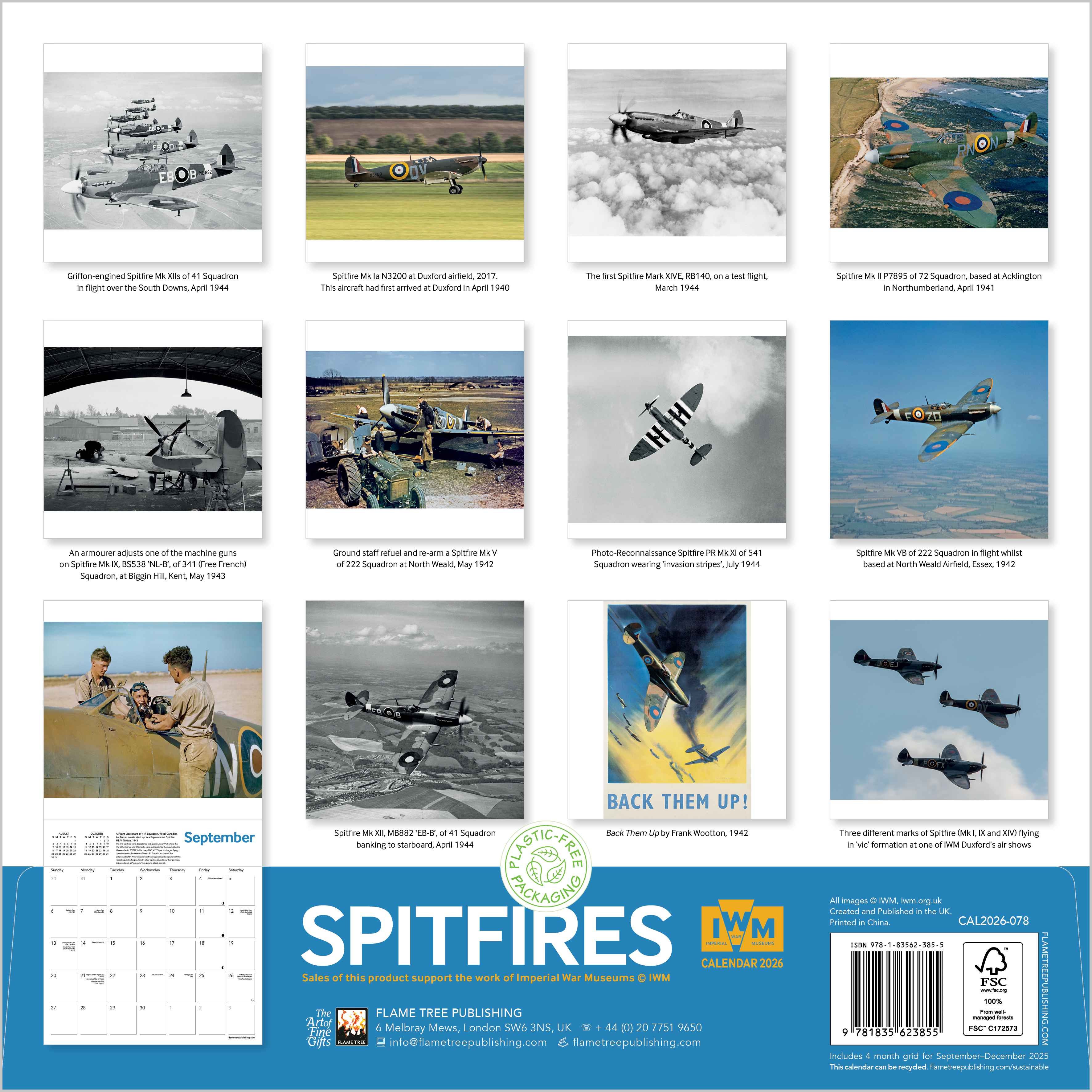 Kalender 2026 30x30 Spitfires