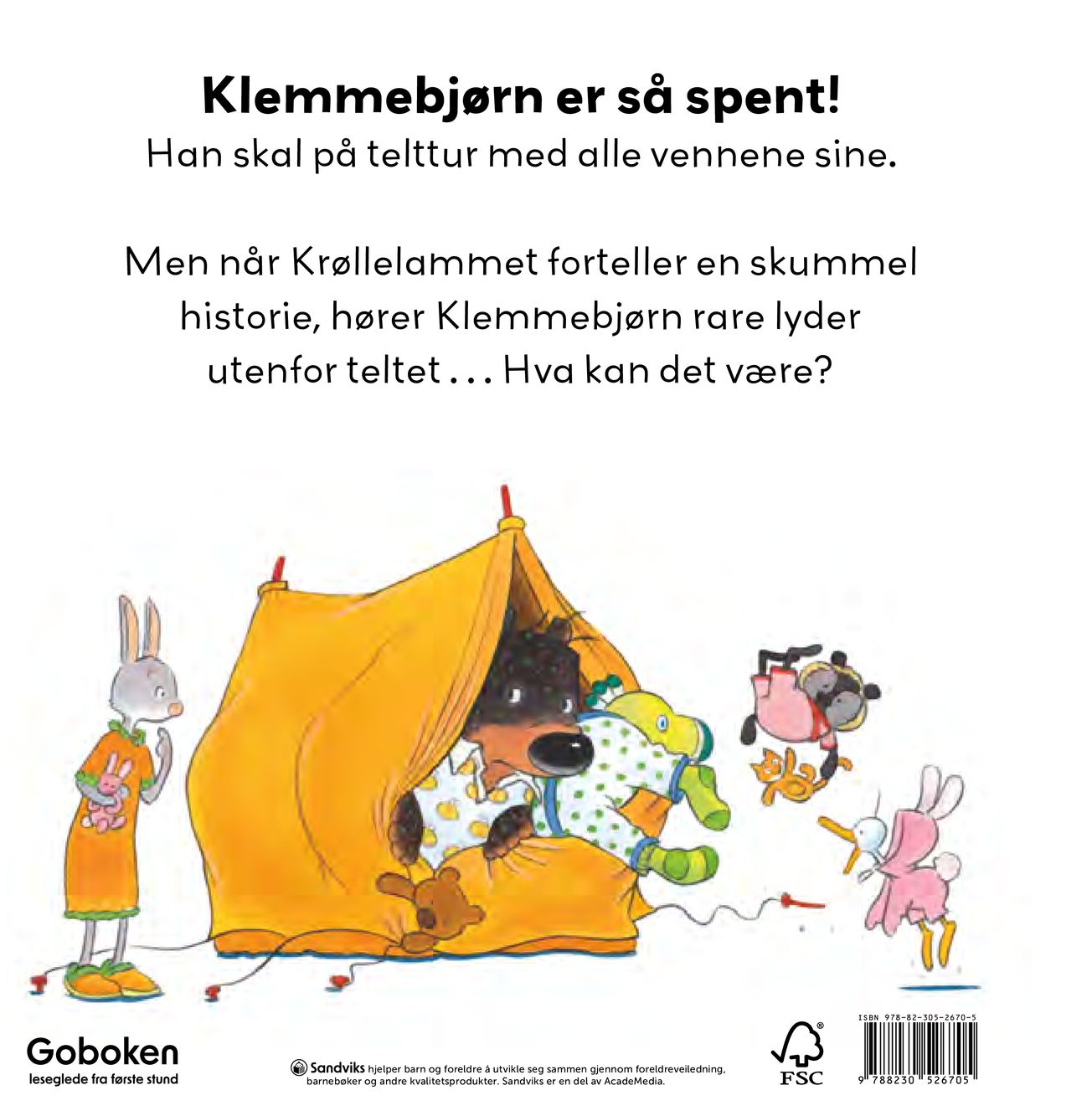 Klemmebjørn på telttur