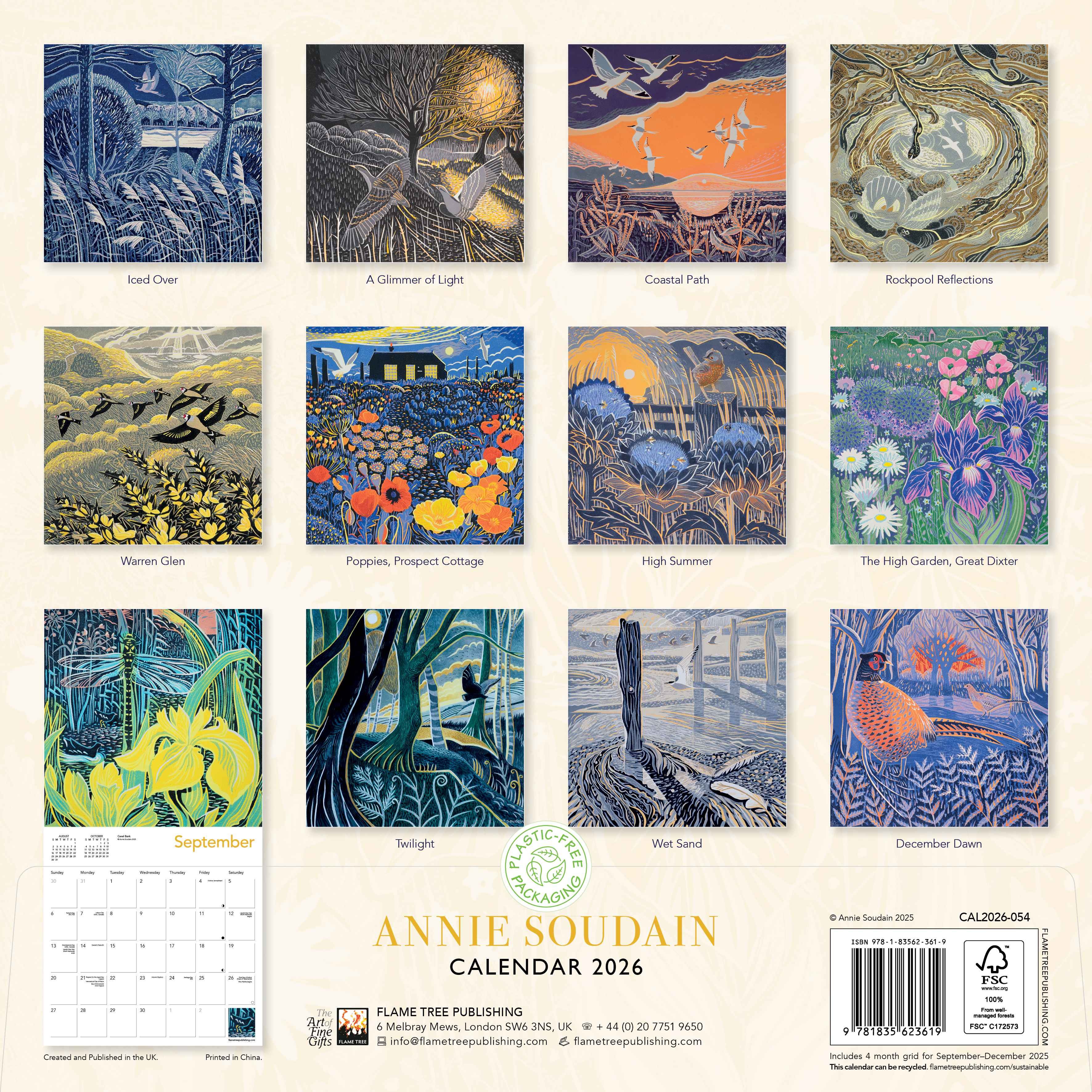 Kalender 2026 30x30 Annie Soudain