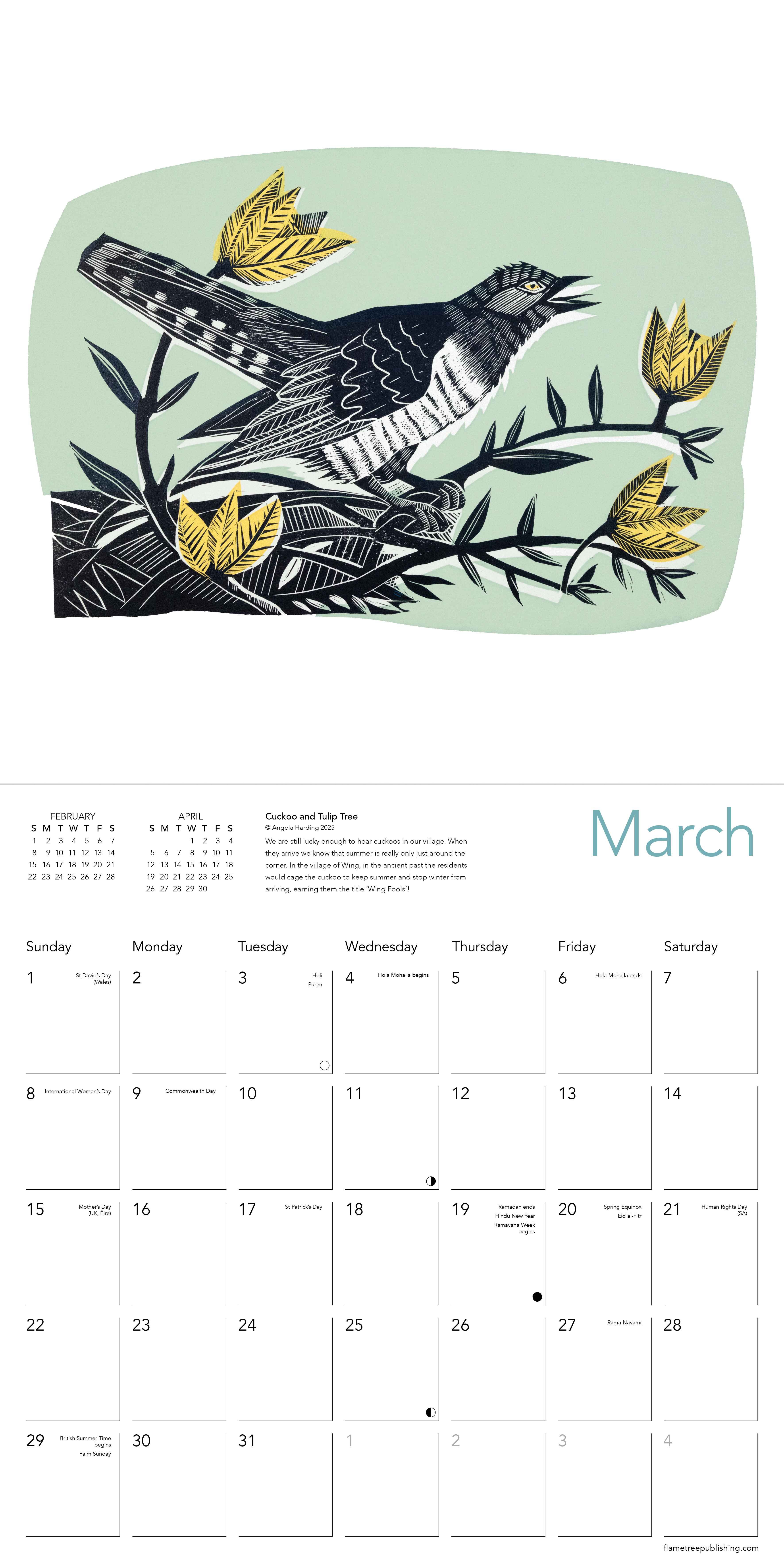Kalender 2026 30x30 Angela Harding