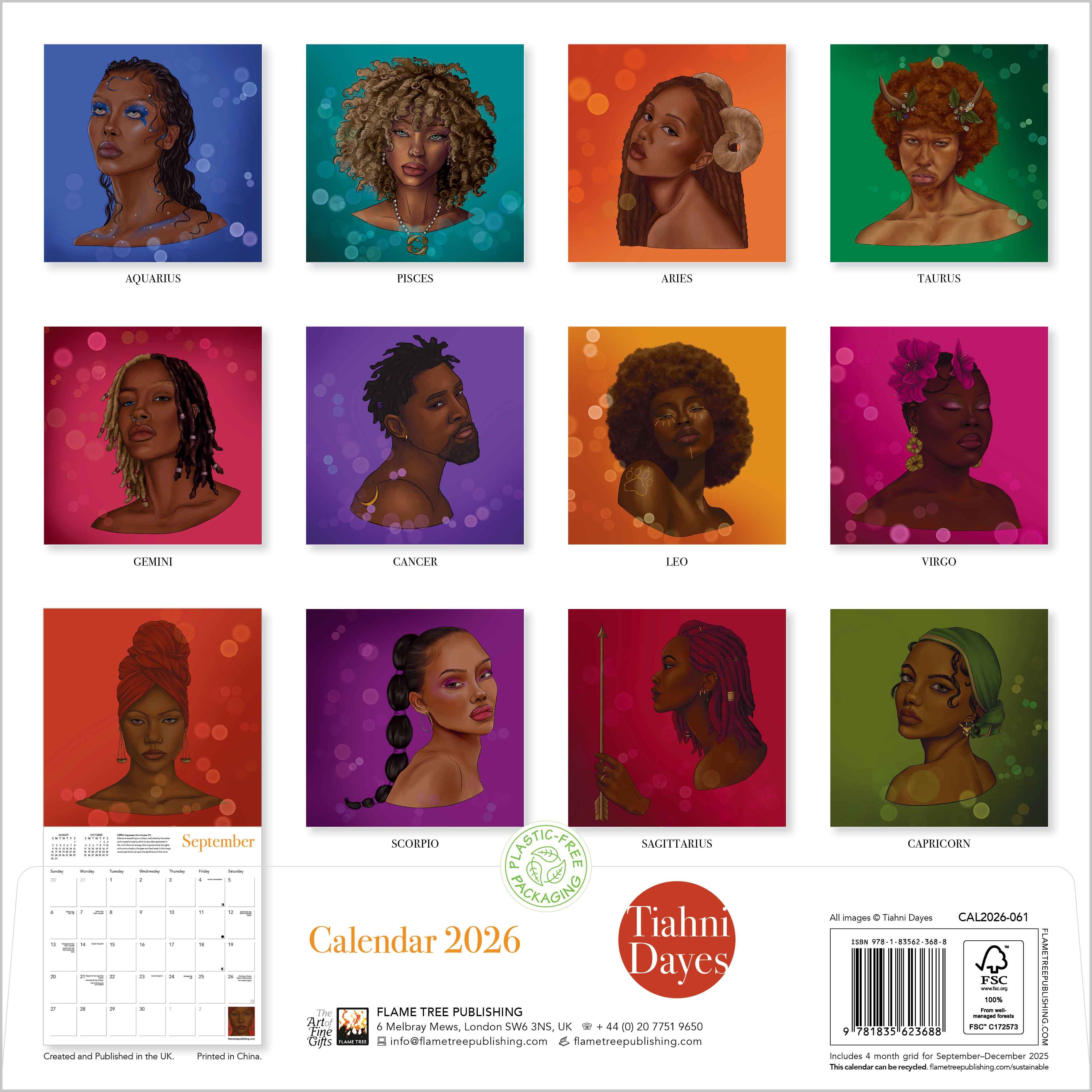 Kalender 2026 30x30 Tiahni Dayes
