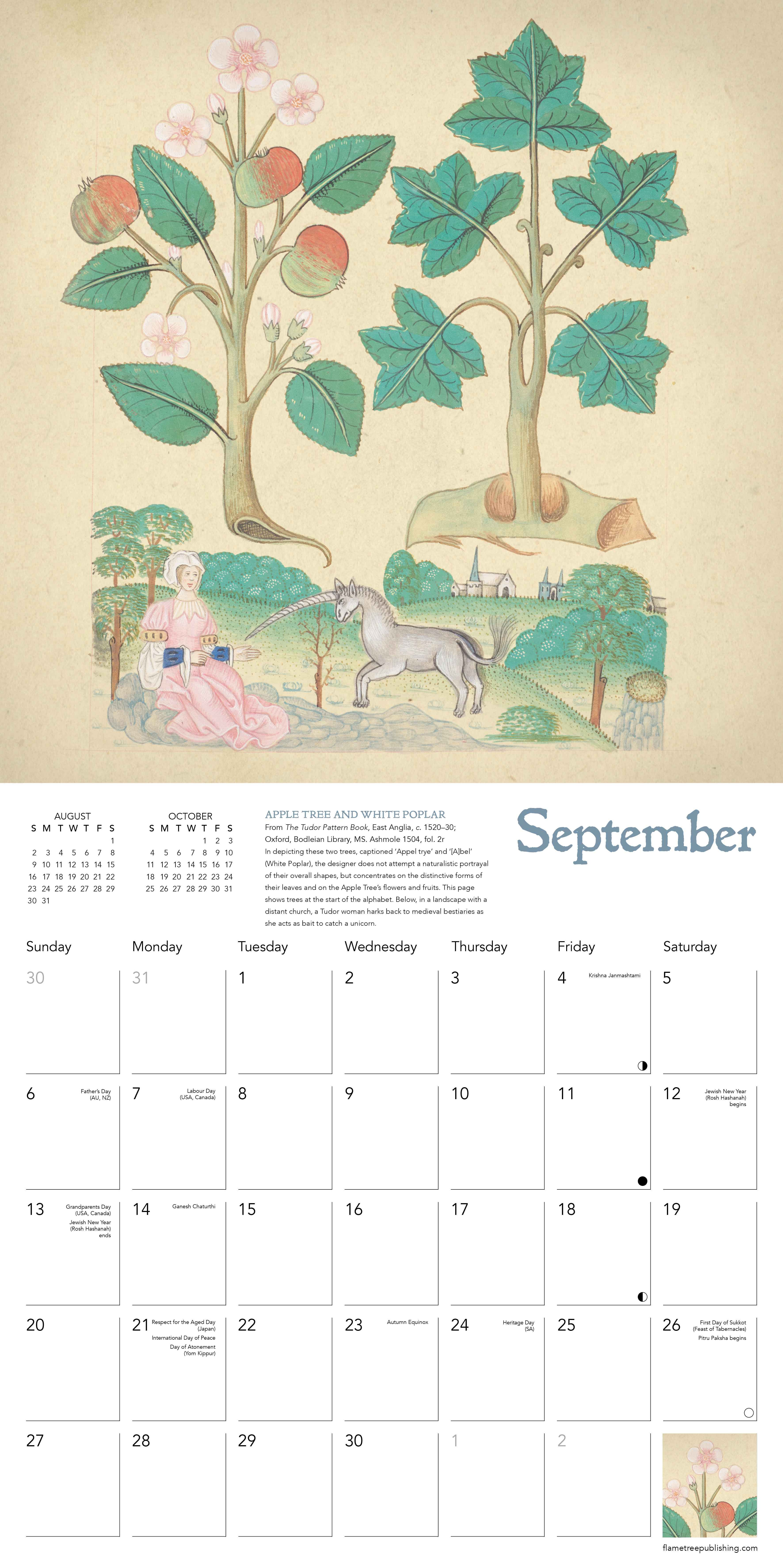 Kalender 2026 30x30 Tudor Botanicals