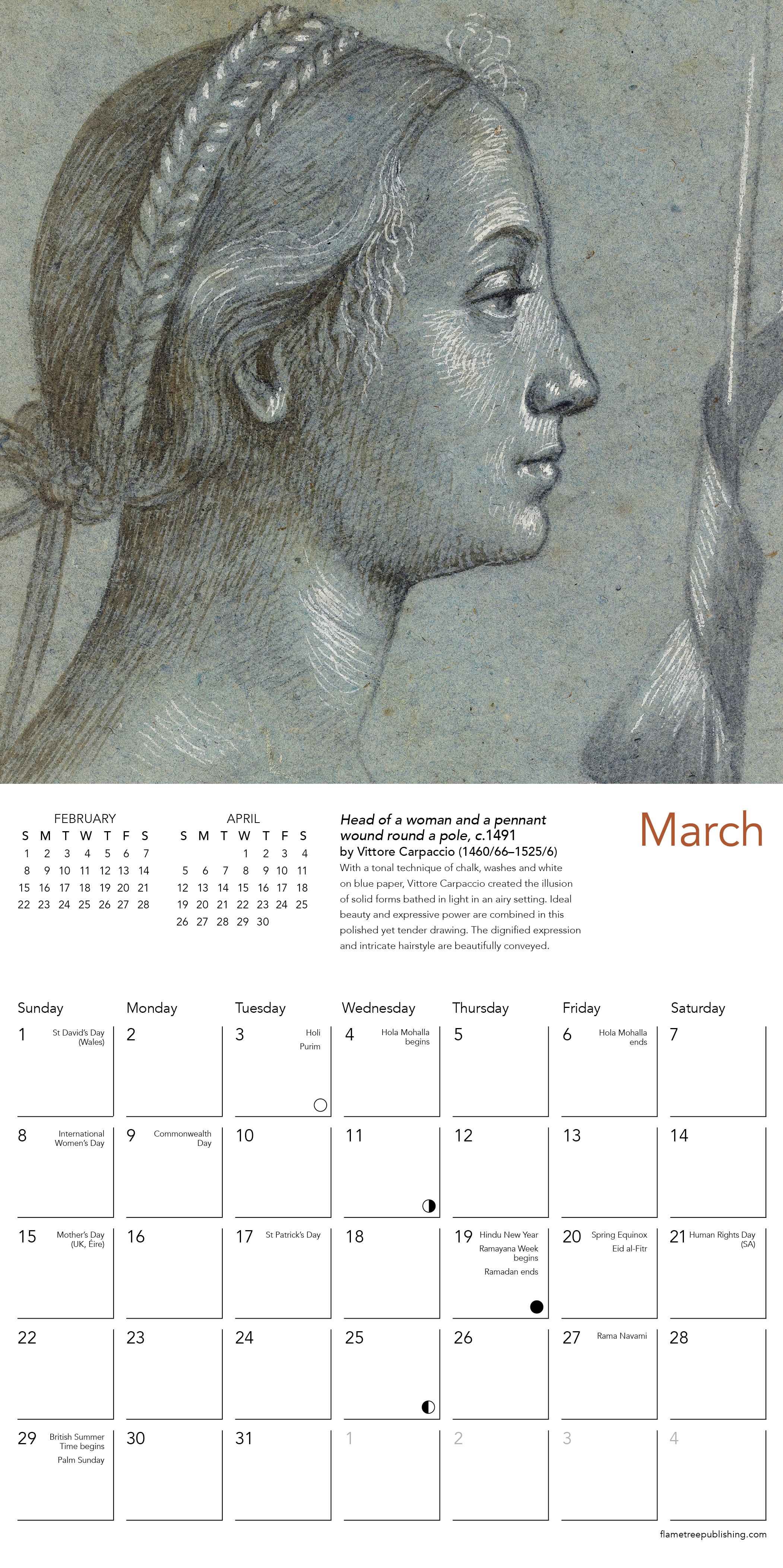 Kalender 2026 18x18 Renaissance
