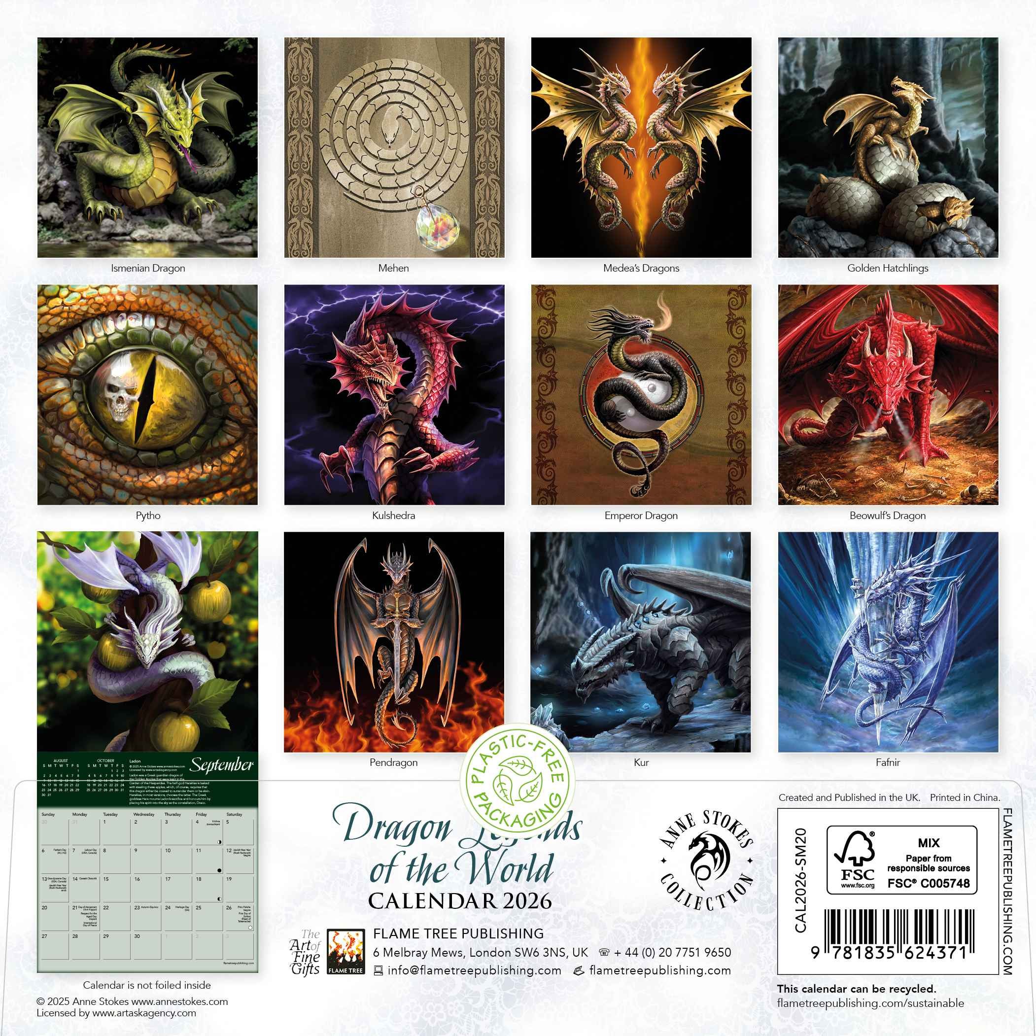 Kalender 2026 18x18 Dragon Legends