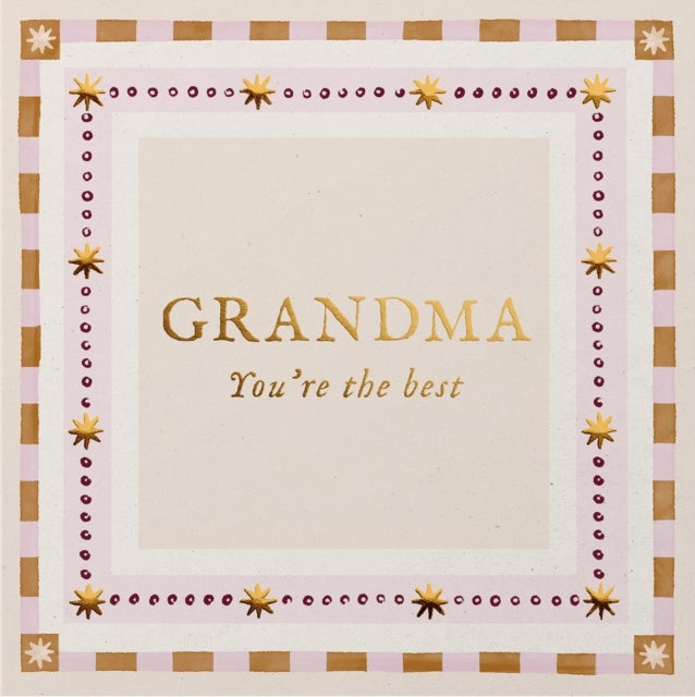 Grandma You’re The Best - Fill-in-the-Blank Keepsake Book That Can Be Sent as a Card