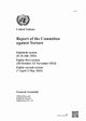 Report of the Committee Against Torture
