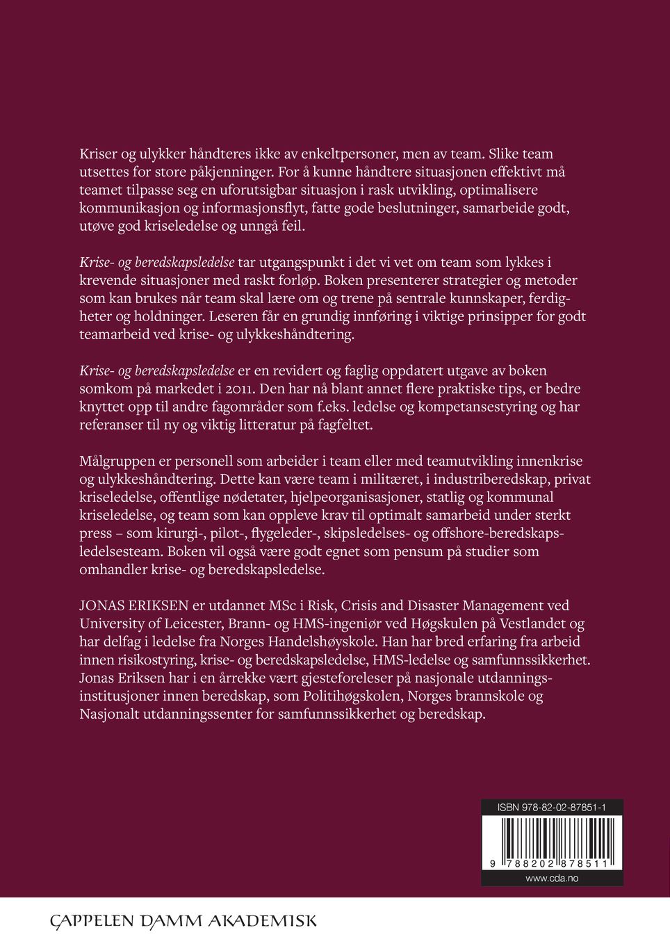 Krise- og beredskapsledelse