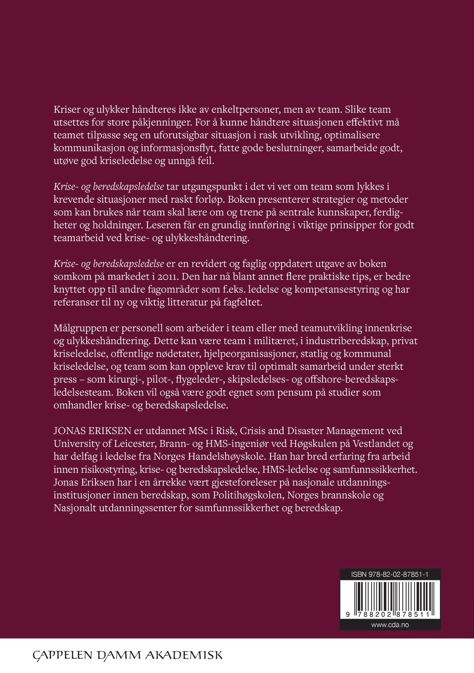 Krise- og beredskapsledelse