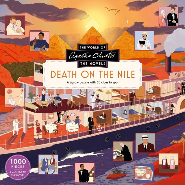The World of Agatha Christie: Death on the Nile - A 1000-piece jigsaw puzzle with 50 clues to spot