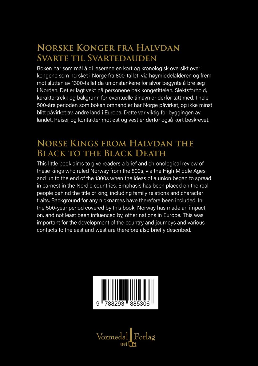 Norske konger fra vikingtiden til svartedauden  = Norse kings