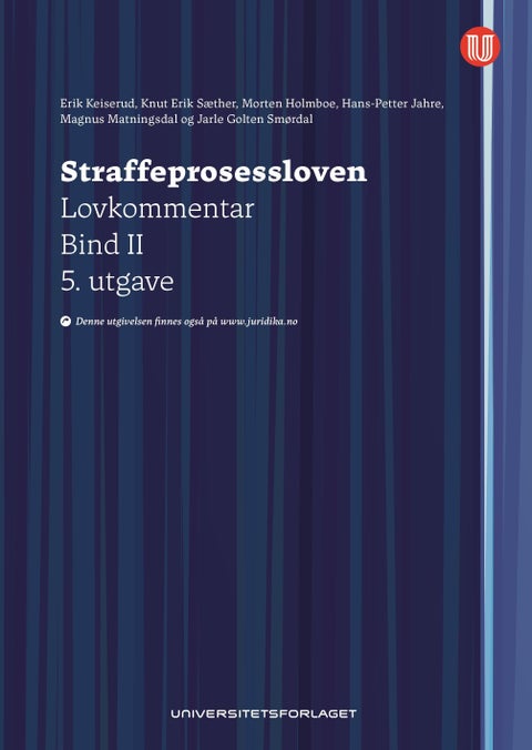 Straffeprosessloven - Bind II : lov 22. mai 1981 nr. 25 om rettergangsmåten i straffesaker : lovkommentar