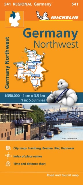 Germany northwest = Allemagne : nord-ouest : carte routière et touristique