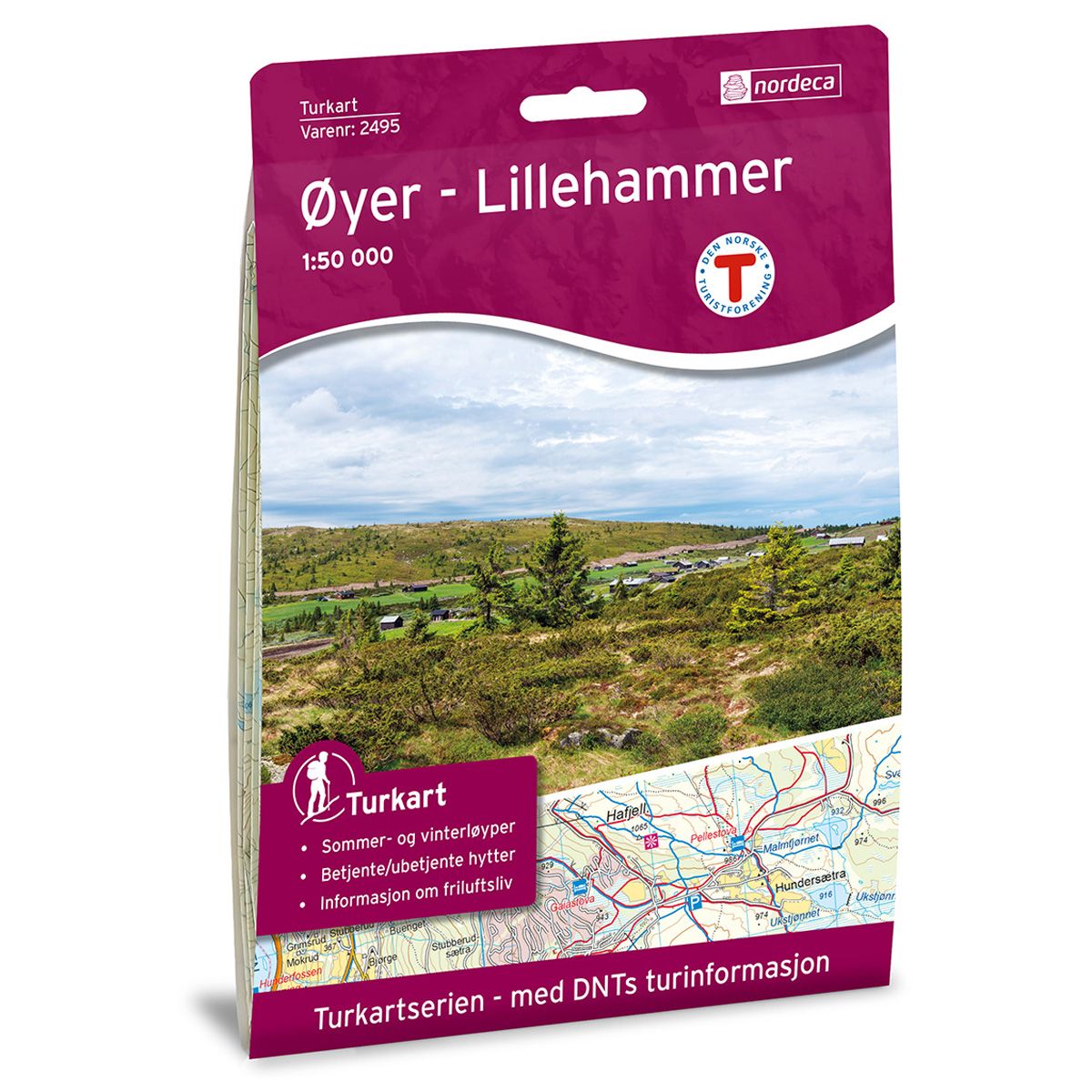 Øyer - Lillehammer - Veikart