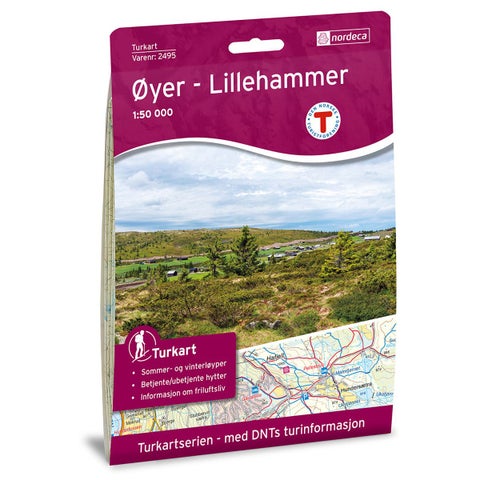 Øyer - Lillehammer - Veikart